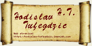 Hodislav Tufegdžić vizit kartica
